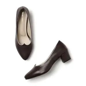 Marc Loire Women's Formal Block Heel Pump Shoes for Office, Party and Formal Occasions.