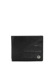 Da Milano RFID Protected Leather Wallet for Men with Card Slot - Black