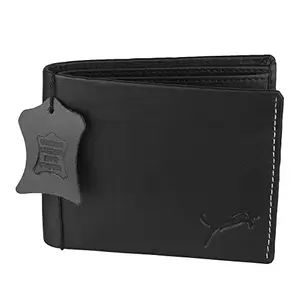 WILD EDGE Black Genuine Leather Wallet