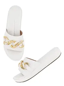Walkfree Women Casual Sandals, Ideal for Women (CC-6319-White-36)