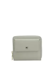 Da Milano Small Leather Wallet for Women - Khaki