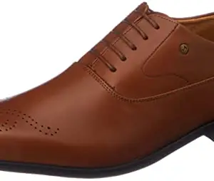 Metro Men Tan Brogue Leather Shoes UK/7 EU/41