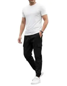 Mack Jonney Men’s Solid Joggers | Solid Design | Regular Fit | Casual & Athleisure Wear |Pack of 1-MMJ-79