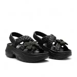 TrendStation Women Fashion Bow Detail Thick Sole Sandal