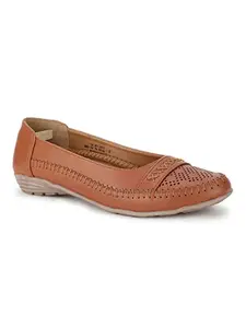 Bata Womens Dory Ballerinas, (5513733), 4 Tan