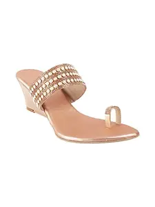 Lazera Fashion Wedge hill sandals Party ware (Zinc, numeric_4)
