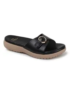 Carlton London Women Sandal,Black,UK-6