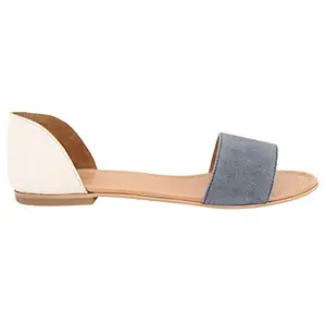Tao Paris Women Scarlett White Leather Fashion Sandals-8 Uk (40 Eu) (2404104)(White_synthetic)