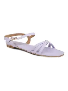 INC.5 Women Purple Open Toe Flats