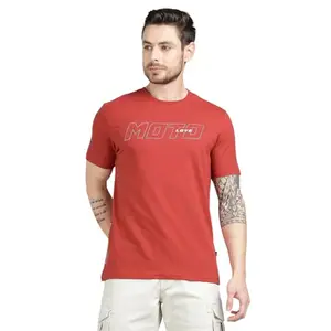 Royal Enfield Re Wing Reflective T Shirt (Size: M)-TSS250017-RED