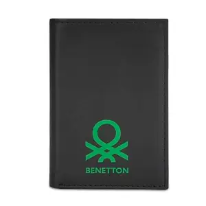 United Colors Of Benetton Toledo Men Trifold - Black, No. of Card Slots - 6