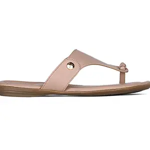 BATA Women BELARIE TH Beige Slippers3 Kids UK (5718248)