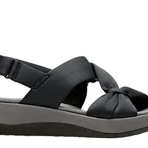 Clarks Women's Arla Primrose Black Sandal-3 Kids UK (26132548)