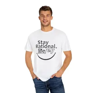 Stay Rational-Printed T-Shirt |Color - White |Fabric - Cotton| Size-L |NT-_753