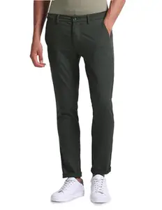Arrow Men's Slim Pants (ASAHTR2458_Green