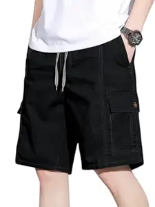 GRECIILOOKS Bermuda Cotton Shorts for Men – Relaxed Fit Casual Summer Shorts | Knee Length Chino Style with Pockets