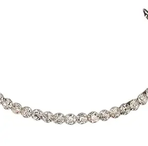 NANDANA COLLECTIONS Trending Glittering Stones Choker for Girls and Women Necklace Stylish Crystal