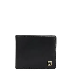 Da Milano RFID Protected Leather Wallet for Men with Card Slot - Dark Blue