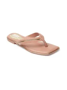 ELLE Women Sandal,Peach,UK-8