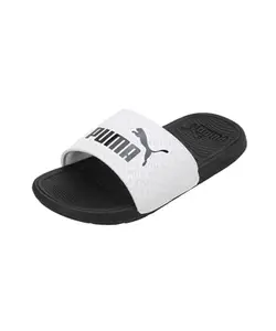 Puma Unisex-Adult Cool Cat 2.0 Logobsession White-Black Slide - 3 UK (39358801)