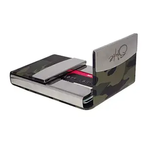 STYLE SHOES Green Smart and Stylish Leather Card Holder