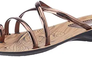 Walkaroo Women's Faux Leather Copper Fashion Sandals - 9 UK (13819)