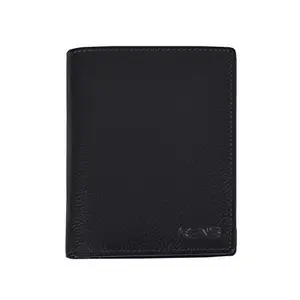 RENE Genuine Leather Black Color Gents Wallet (RNIPL-549-2-Black)