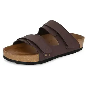 Centrino Men’s Berkin-Style Slip-On Sandals | Open Toe Design | Soft PU Footbed | Lightweight & Comfortable | Arch Support | On-Grip Sole | Casual Outdoor Wear (9207)