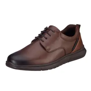 Duke Mens Walksmith Formal Shoes | Classic Derby Lace-Up Formal Shoes for Office, Party,Wedding | Lightweight & Comfortable Brown