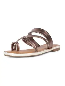 Bata Women's Slip-on Sandal - BROWN (7 UK) (5714482)
