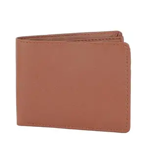 Flingo Leather Wallet for Men with Cash Compartment,Card Holder Slots, Coin Pocket & 2 Seprate Zip Pocket (Tan)