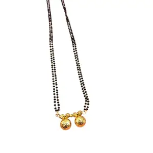 Swaroop Designer Simple Black Bead Daily Use Vati Maharashtrian Wati Mangalsutra Designe 82