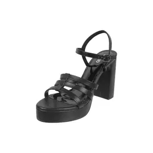 Metro Women's Black Block Heel Fashion Sandal UK/8 EU/41 (34-252)