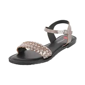 Metro Womens Synthetic Gun Metal Sandals (Size (6 UK (39 EU))