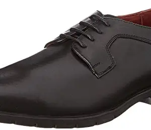 Lee Cooper Men Black Leather Formal Shoes-6 UK (39 EU) (6.5 US) (LC3094D)