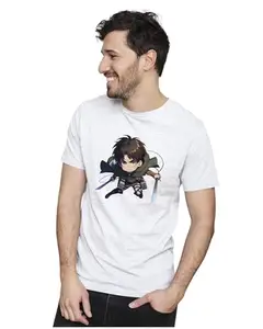 ALLEN BLACK Men's & Women's Regular Fit 100% Cotton T-Shirt (FIGVRT06-White 2XL Men Round_)