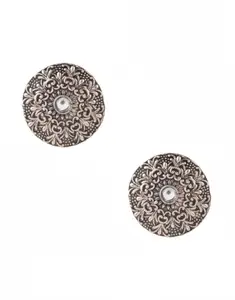 ANURADHA PLUS® Rose Gold Finish Fancy Studs Earrings For Stylish Women & Girls | Very Classy & Designer Fancy Tops (WHITE)
