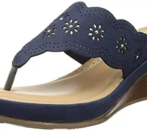 Bata Comfit BATA Women's FLAIRE Thong Blue Slipper-7 Kids UK (7719088)