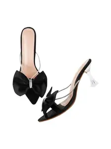 TRYME Chunky Spool Heels Comfortable & Trendy Party Heel Sandals For Women & Girls