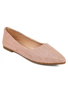 ELLE Women Ballerinas,Peach,UK-4