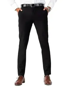The Pant Project Luxury PV Lycra Stretchable Formal Checks Pants for Men | Stylish Slim Fit Men's Wear Trousers for Office or Party