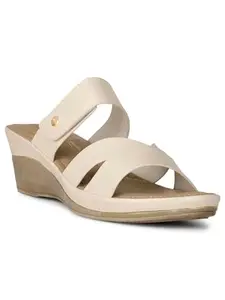 Bata Comfit CHANNEL MULE Women casual Mule Slipper In BEIGE