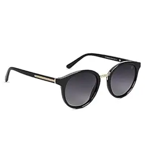 Voyage UV Protected, Polarized & Gradiant Purple & Clear Round Sunglasses for Women