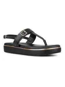 Inc.5 Womens Black Casual Solid Round Toe Sandals
