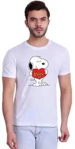 BZ-GIFZY Printed Men Round Neck White T-Shirt () GF-540_WH_M