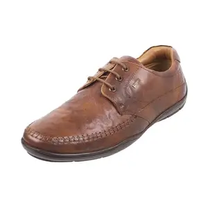 Mochi Men Leather Lace-up Casual Shoes UK/5 EU/39 (71-151) Tan