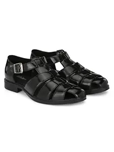 Delize men's Black Roman Sandals