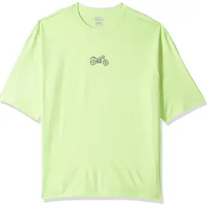 Royal Enfield Men's Oversized Fit Polo Shirt (TSS240039Lime Green_Lime