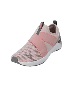 Puma Women,Softride Harli Slip on WNS,Rose Quartz-Cool Dark Gray-White Running Shoe - 8 UK (31147103)