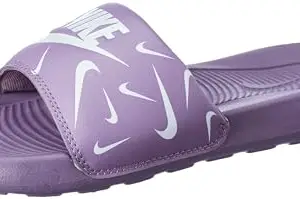 Nike womens Victori One Print VIOLET DUST/PHOTON DUST Slide Sandal - 2.5 UK (5 US) (CN9676-501)